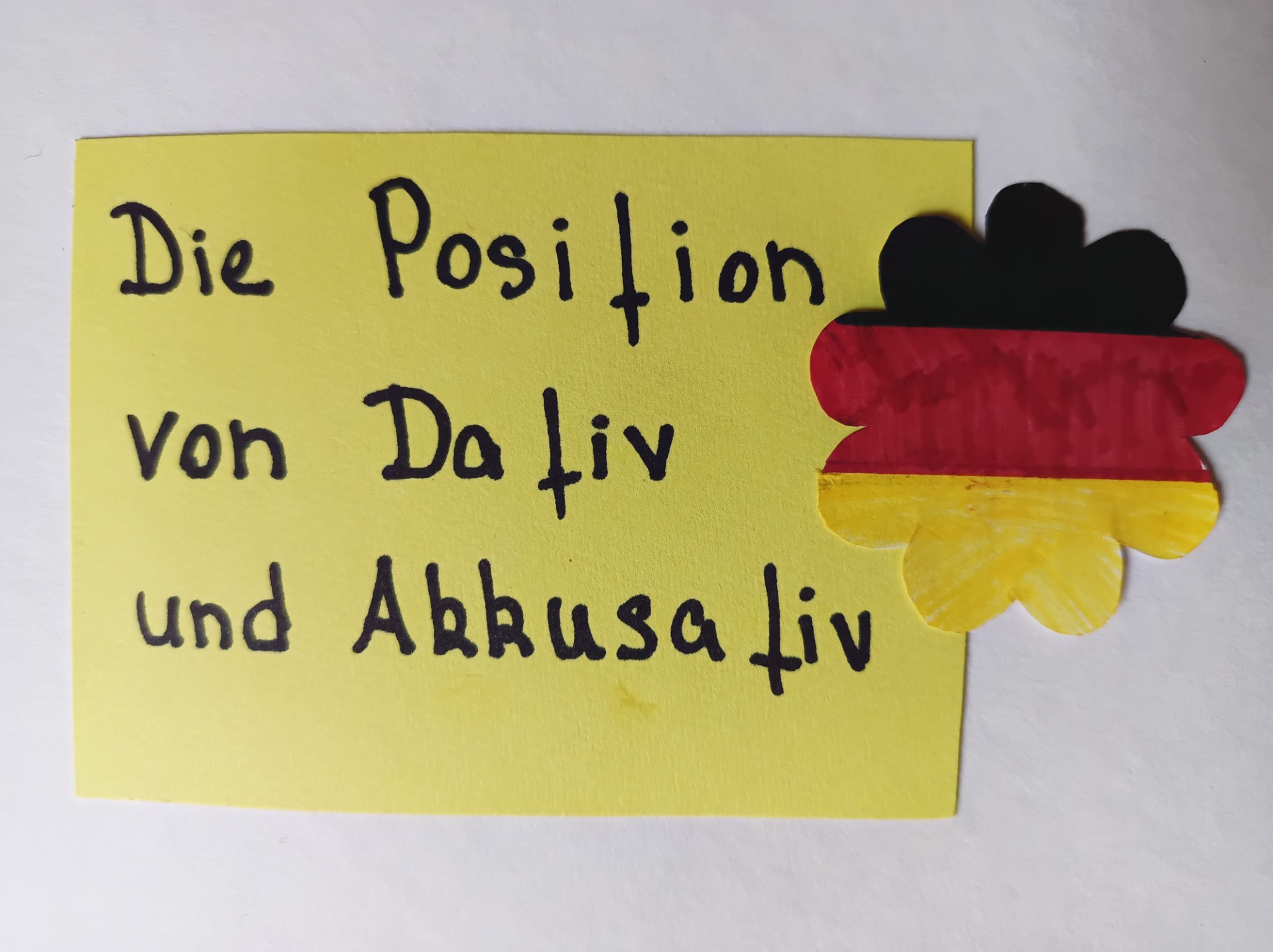 Pozice dativu a akuzativu ve větě