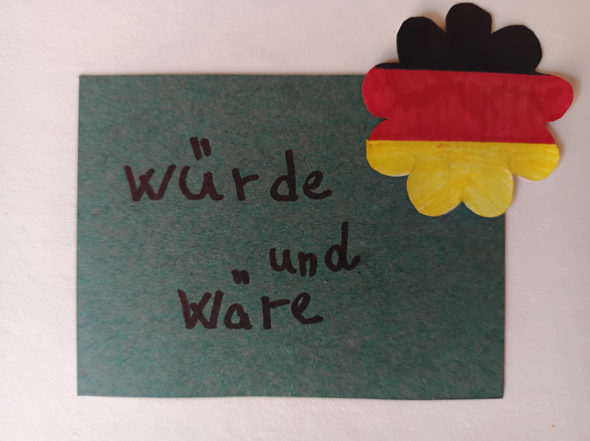 slovesa würde a wäre v němčině