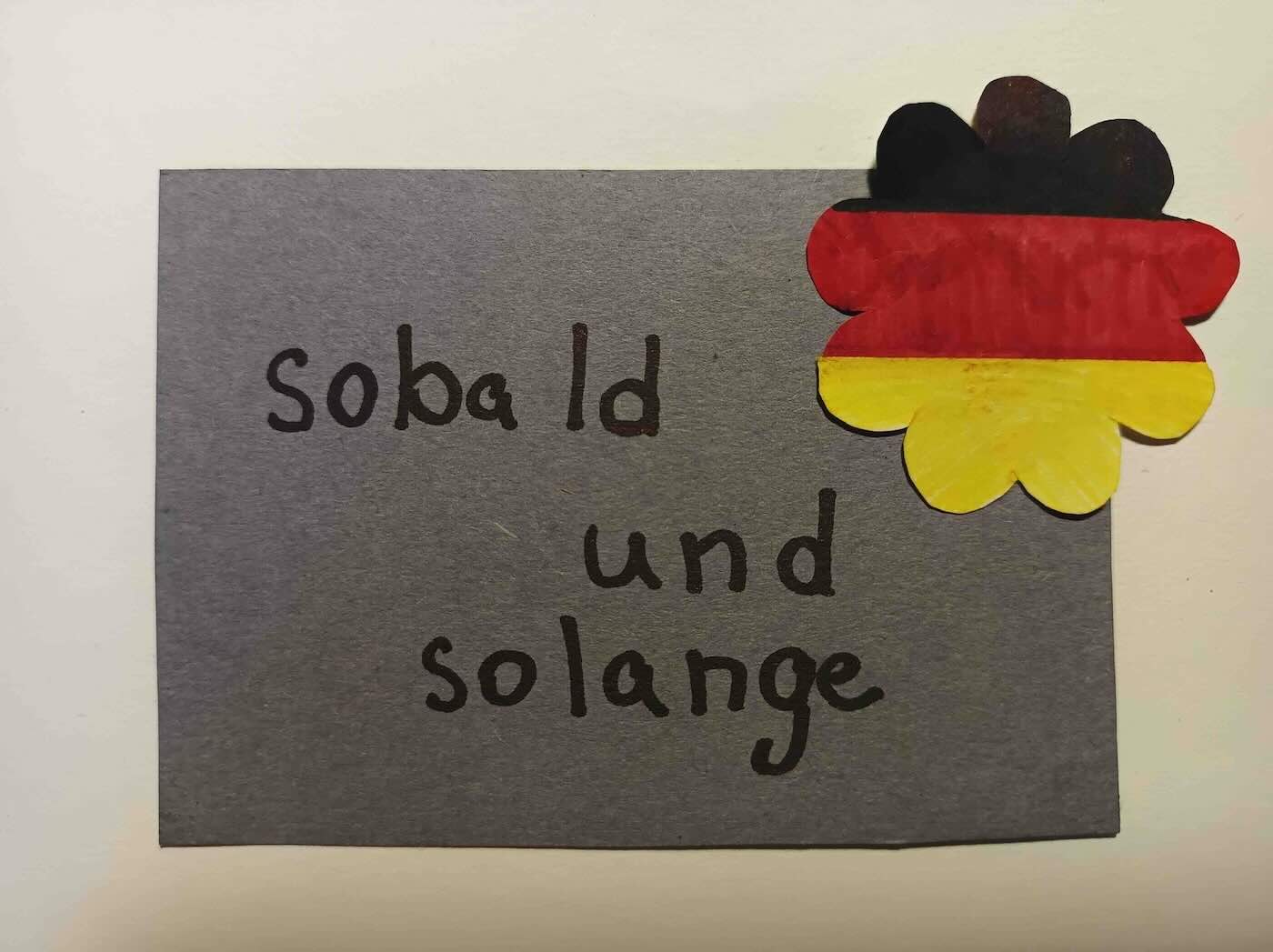 Spojky sobald a solange v němčině