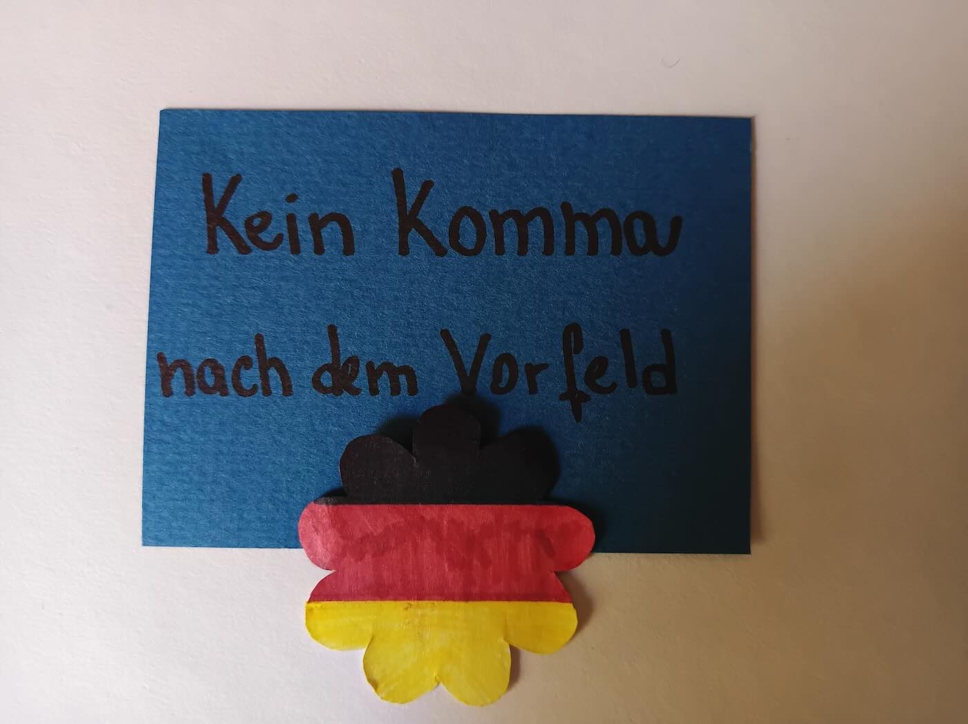 Po úvodních slovech se v němčině nepřidává čárka do věty