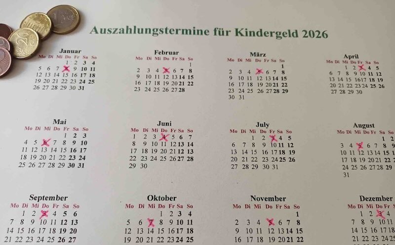 Výplatní termíny Kindergeld v roce 2026