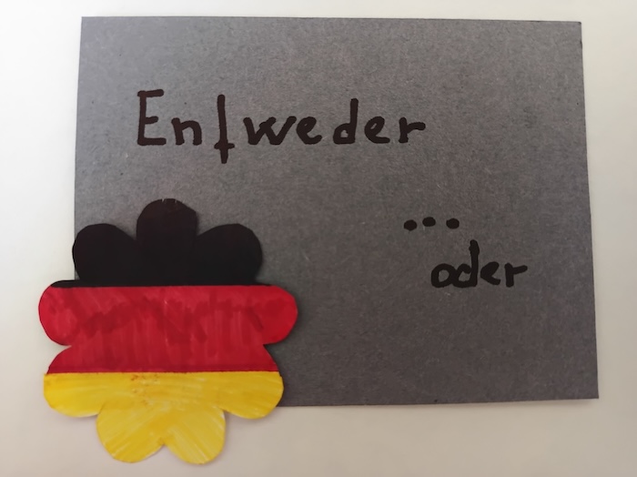 Dvojitá spojka entweder ... oder