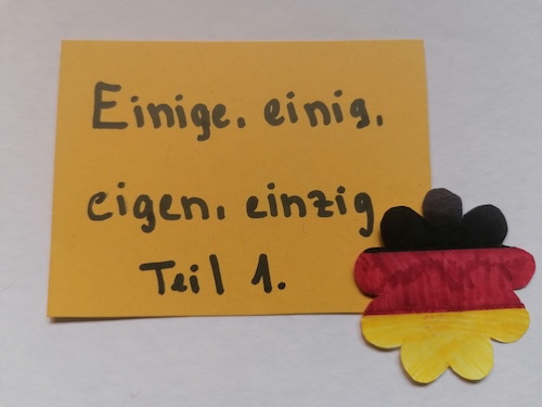 Einige, einig, eigen, einzig Teil 1.