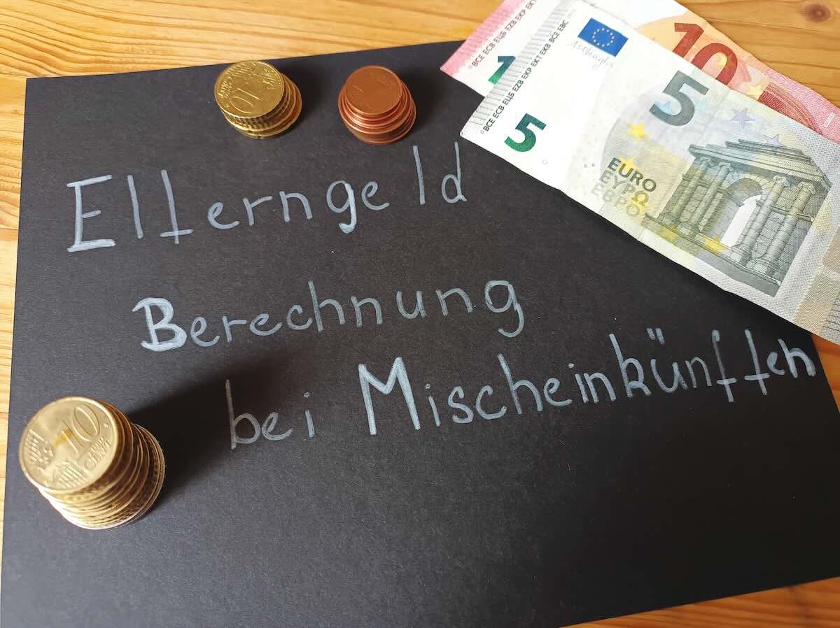 Výpočet Elterngeld v Německu s příjmy ze samostatné a z nesamostatné výdělečné činnosti