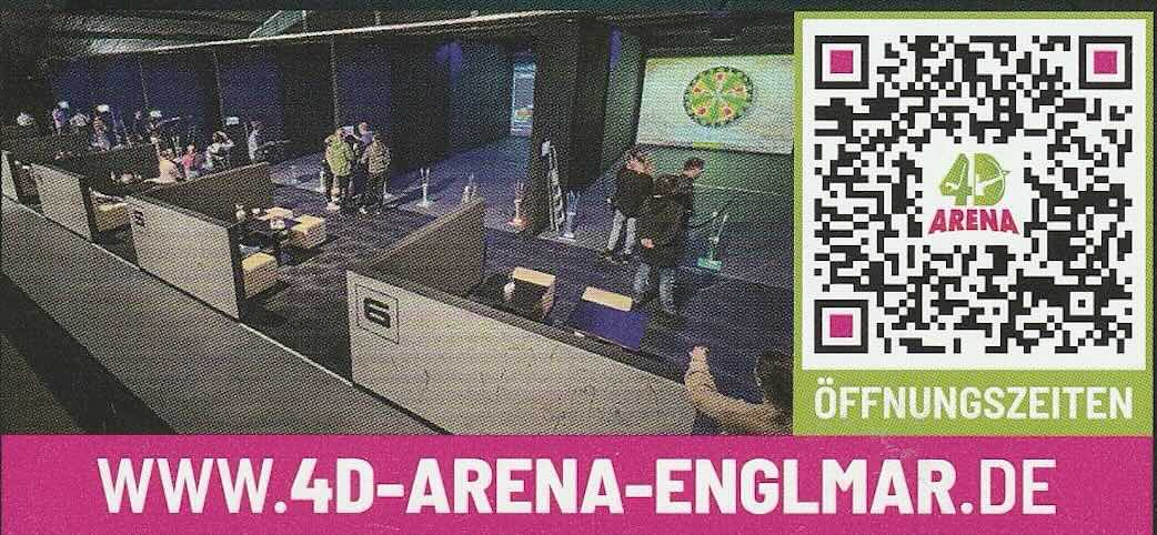 Odkaz na aktuální otevírací dobu zábavné arény v St. Englmar