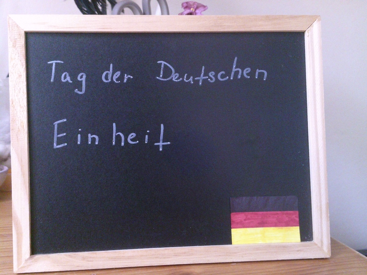 3. října se slaví v Německu státní svátek Den německé jednoty/ Tag der Deutschen Einheit